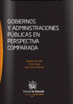 GOBIERNOS Y ADMINISTRACIONES PUBLICAS EN PERSPECTIVA COMPARADA, de SALVADOR PARRADO DIEZ | portada del libro