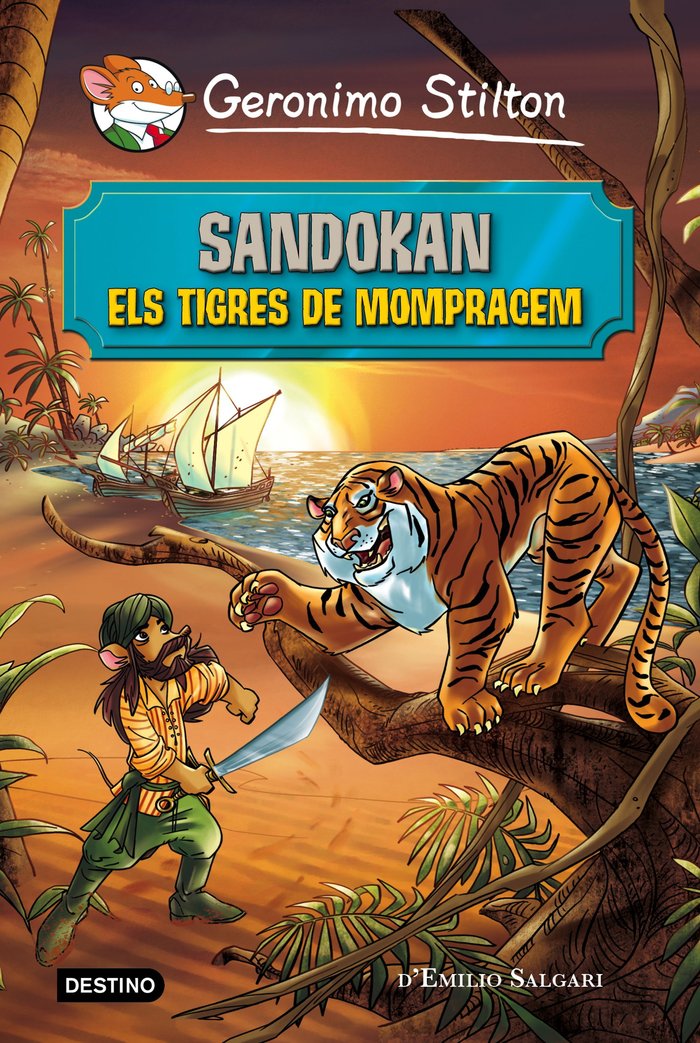 Sandokan. Els tigres de Mompracem, de Stilton, Geronimo | portada del libro