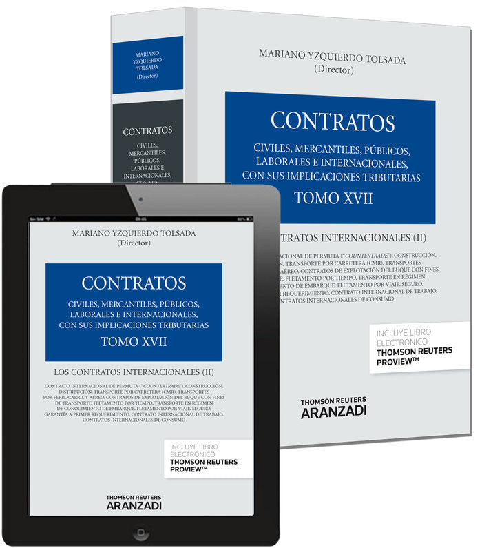 Tomo XVII. Los contratos internacionales (II) (Papel + e-book), de Calvo Caravaca, Alfonso Luis | portada del libro