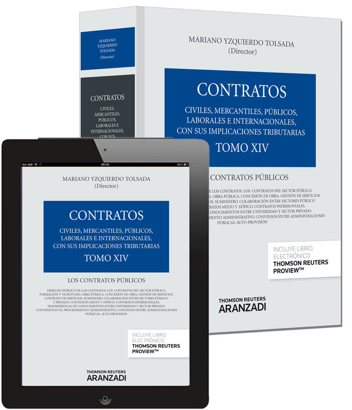 Tomo XIV. Los contratos públicos (Papel + e-book), de Díez Sastre, Silvia | portada del libro