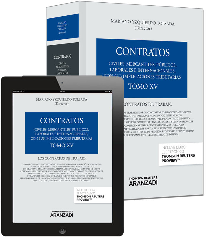Tomo XV. Los contratos de trabajo (Papel + e-book), de Sempere Navarro, Antonio V. | portada del libro