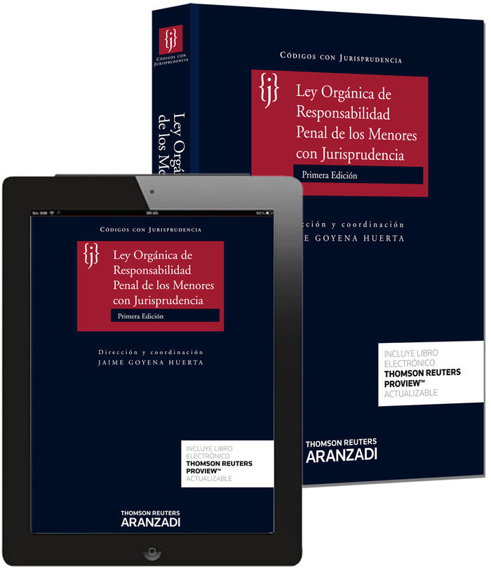 Ley Orgánica de Responsabilidad Penal de los Menores con Jurisprudencia (Papel + e-book), de Goyena, Jaime | portada del libr