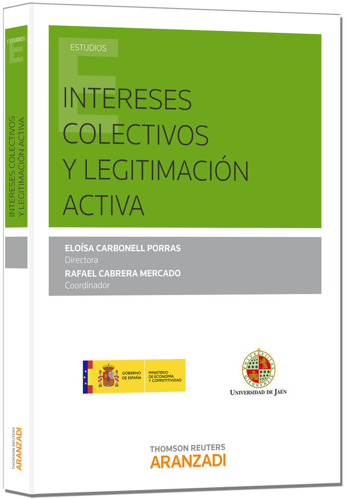 Intereses colectivos y legitimación activa, de Cabrera Mercado, Rafael | portada del libro