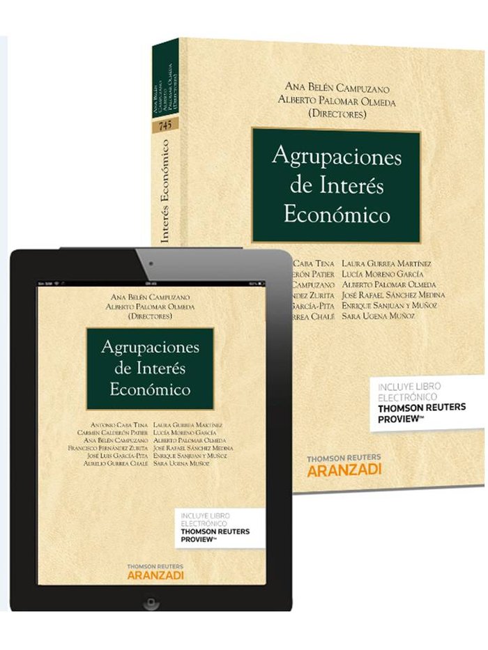 Agrupaciones de Interés Económico (Papel + e-book), de Caba Tena, Antonio | portada del libro