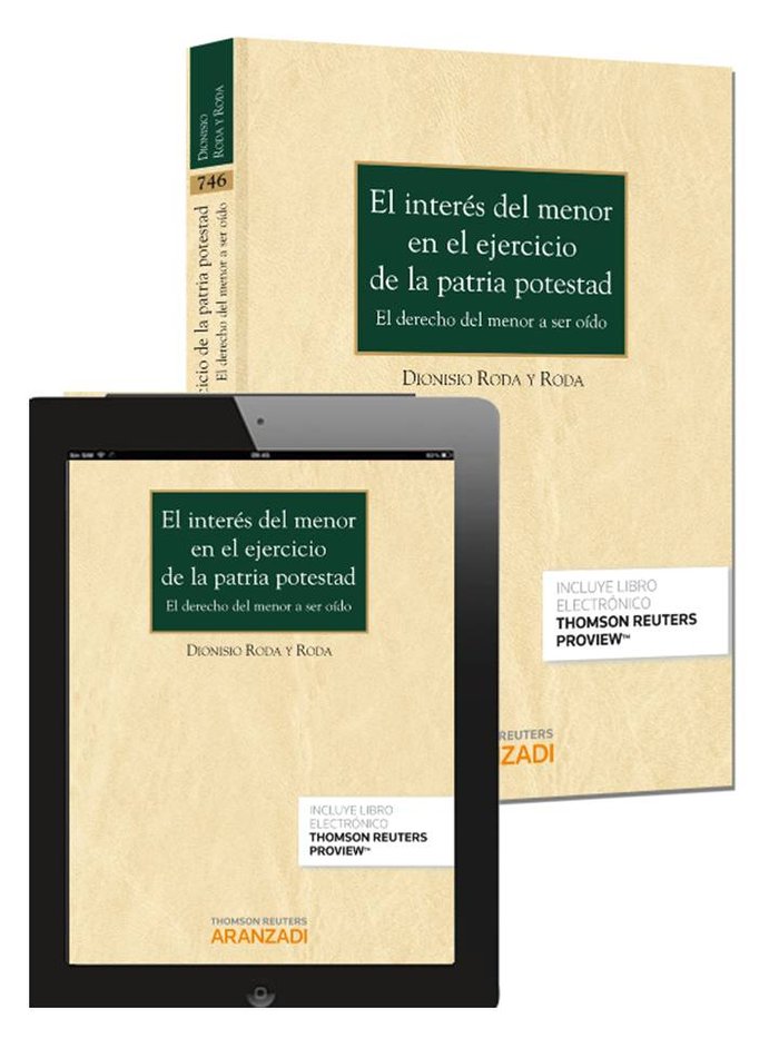 El interés del menor en el ejercicio de la patria potestad (Papel + e-book), de Roda y Roda, Dionisio | portada del libro