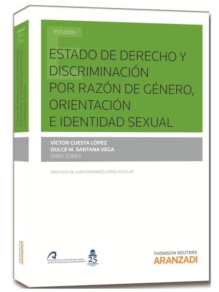 Estado de Derecho y discriminación por razón de género, orientación e identidad sexual, de Cuesta López, Víctor | portada del