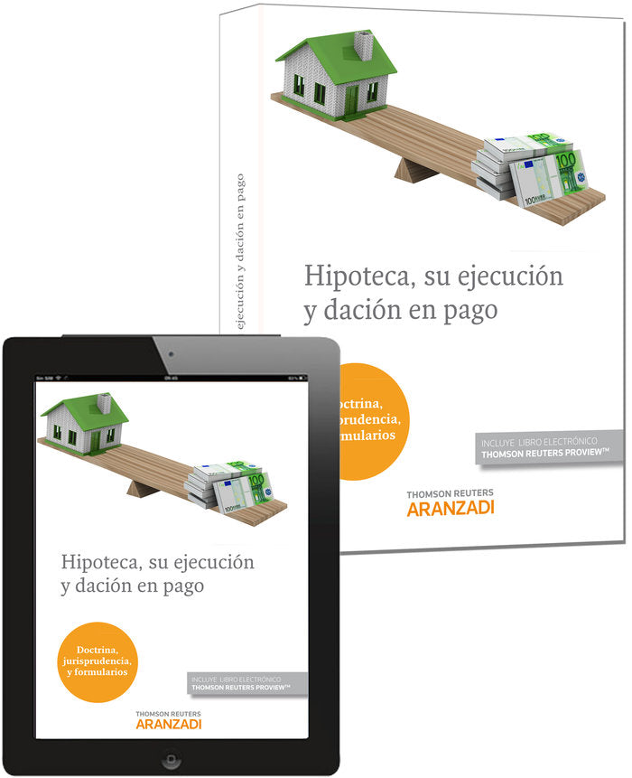 Hipoteca, su ejecución y dación en pago (Papel + e-book), de De Pablo Contreras, Pedro | portada del libro