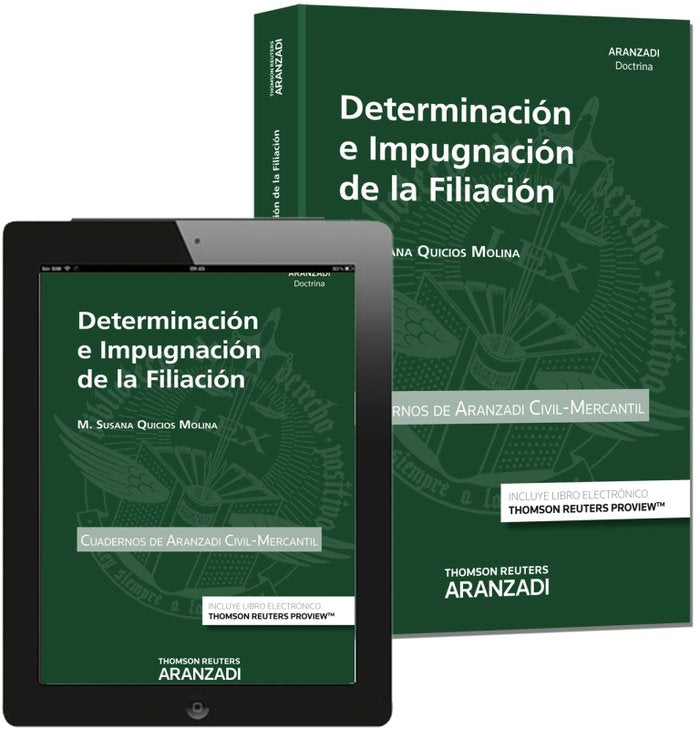 Determinación e Impugnación de la Filiación (Papel + e-book), de QUICIOS MOLINA, SUSANA | portada del libro