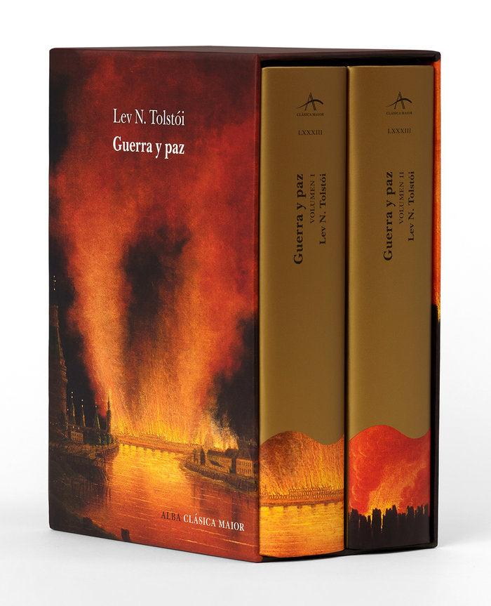 Guerra y paz (estuche con dos volúmenes), de Tolstói, Lev N. | portada del libro