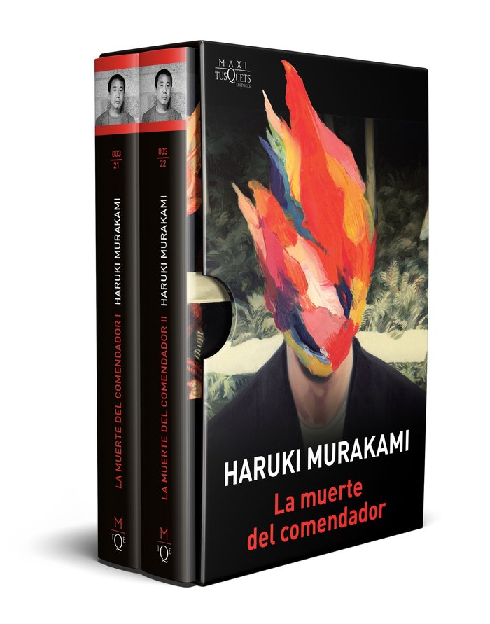 estuche La muerte del comendador, de Murakami | portada del libro