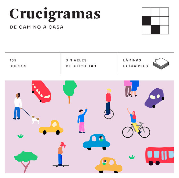 Crucigramas de camino a casa (Cuadrados de diversión), de Anders Producciones | portada del libro