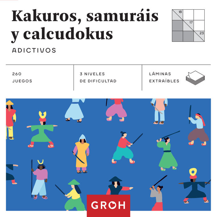 Kakuros, samuráis y calcudokus (Cuadrados de diversión), de Anders Producciones | portada del libro