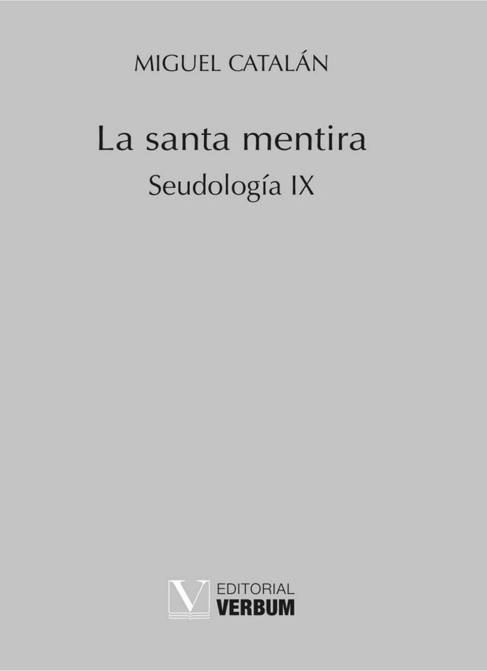 La santa mentira, de Catalán | portada del libro