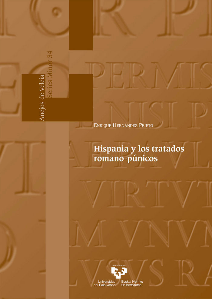 Hispania y los tratados romano-púnicos, de Hernández Prieto, Enrique | portada del libro