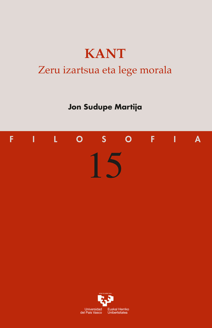 Kant. Zeru izartsua eta lege morala, de SUDUPE MARTIJA, JON | portada del libro