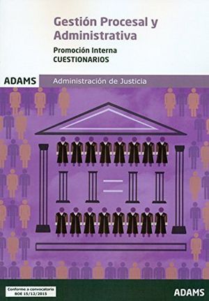 Cuestionario Gestión procesal y administrativa, promoción interna, de OBRA COLECTIVA | portada del libro