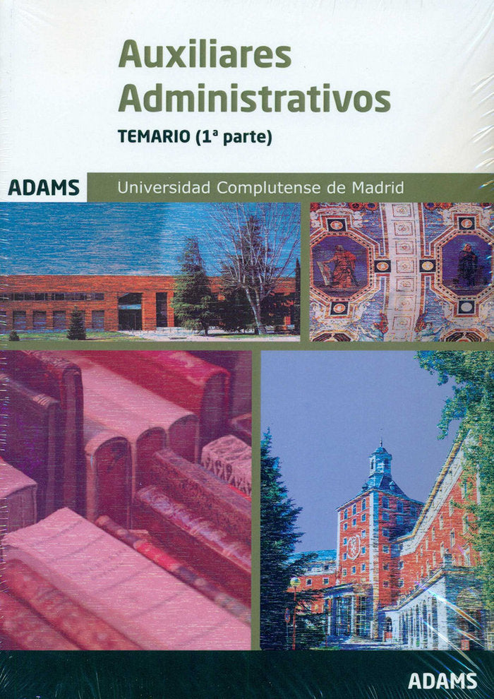 Temario Auxiliares Administrativos de la Universidad Complutense de Madrid, de Obra colectiva | portada del libro