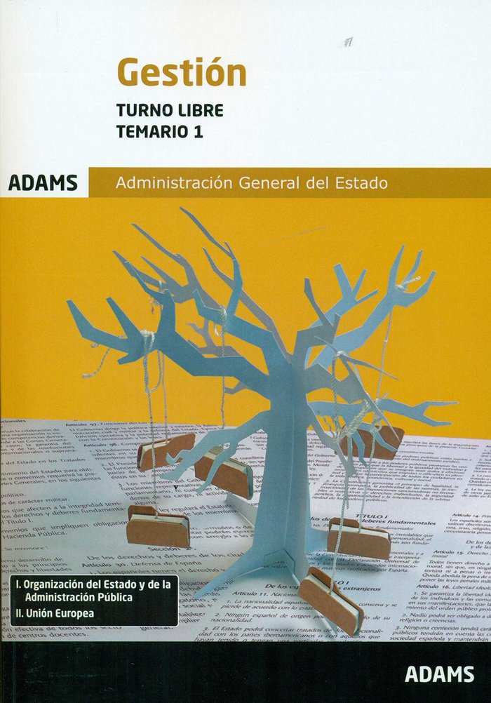 Temario 1 Gestión de la Administración General del Estado, turno libre, de OBRA COLECTIVA | portada del libro