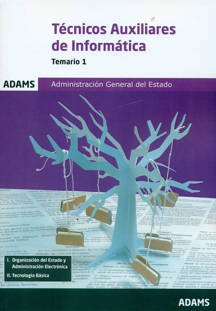 Temario 1 Técnicos Auxiliares de Informática de la Administración General del Estado, de OBRA COLECTIVA | portada del libro