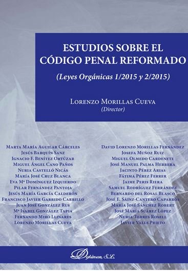 Estudios sobre el Código Penal reformado, de Morillas Cueva | portada del libro