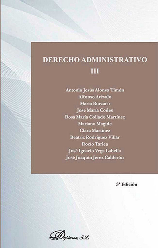 Derecho Administrativo III, de Burzaco Samper | portada del libro