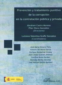 Prevención y tratamiento punitivo de la corrupción en la contratación pública y privada, de Castro Moreno, Abraham | portada