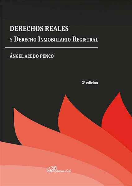 Derechos Reales y Derecho Inmobiliario Registral, de Acedo Penco | portada del libro