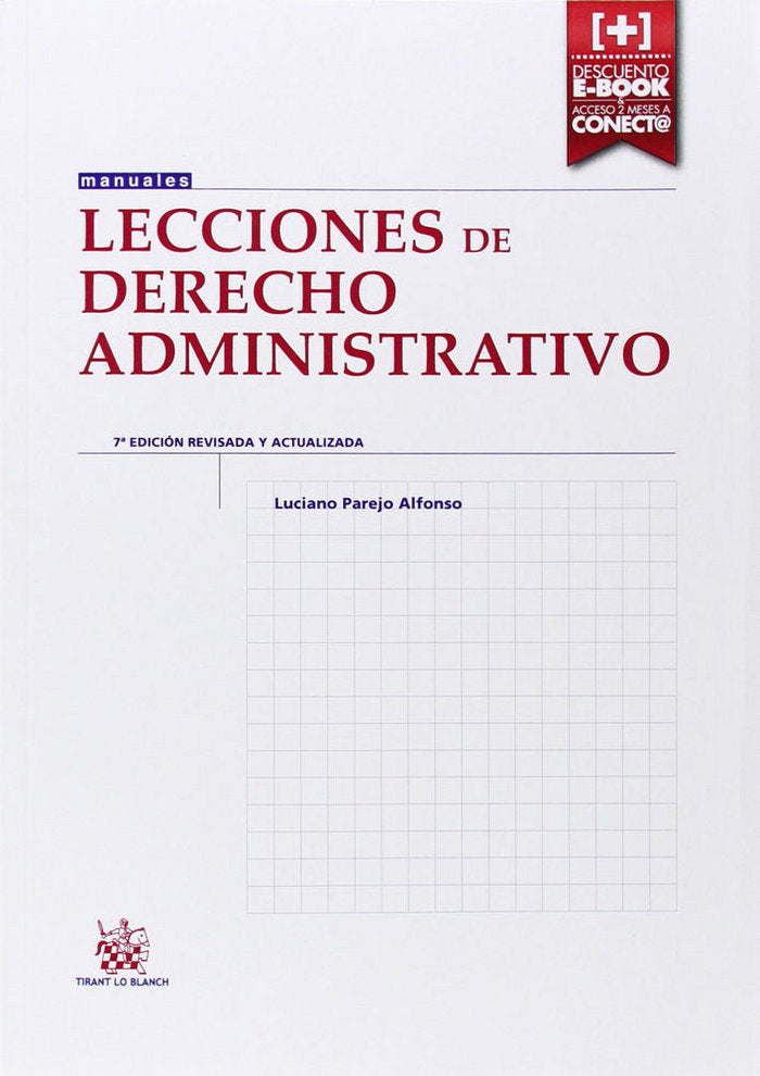 Lecciones de Derecho Administrativo 7ª Edición 2014, de Parejo Alfonso | portada del libro