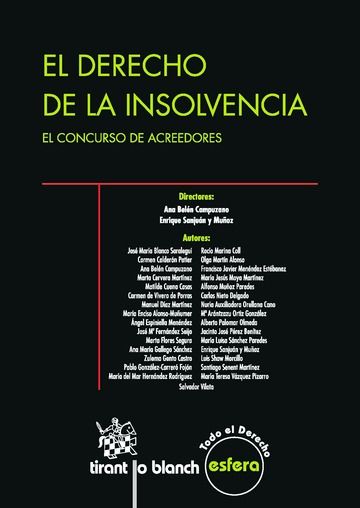 El derecho de la insolvencia, de CAMPUZANO LAGUILLO | portada del libro