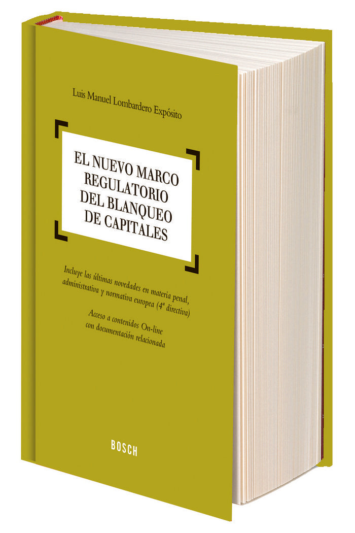 El nuevo marco regulatorio del blanqueo de capitales, de Lombardero Expósito, Luis Manuel | portada del libro
