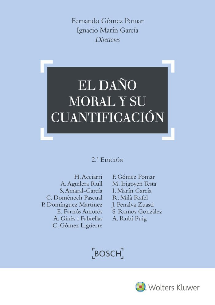 El daño moral y su cuantificación (2.ª edición), de Gómez Pomar | portada del libro