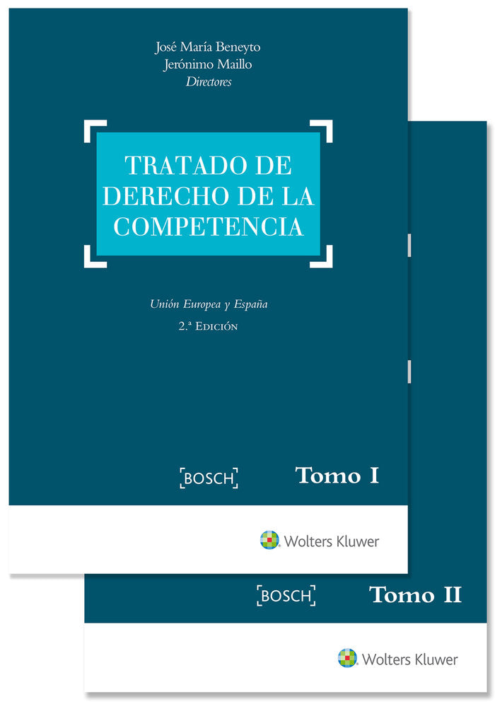 Tratado de derecho de la competencia (2.ª Edición), de Beneyto, José María | portada del libro