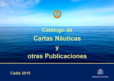 Catálogo de cartas náuticas y otras publicaciones | portada del libro