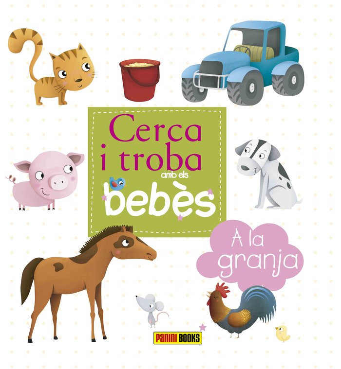 Cerca i troba amb els bebès, A la granja | portada del libro