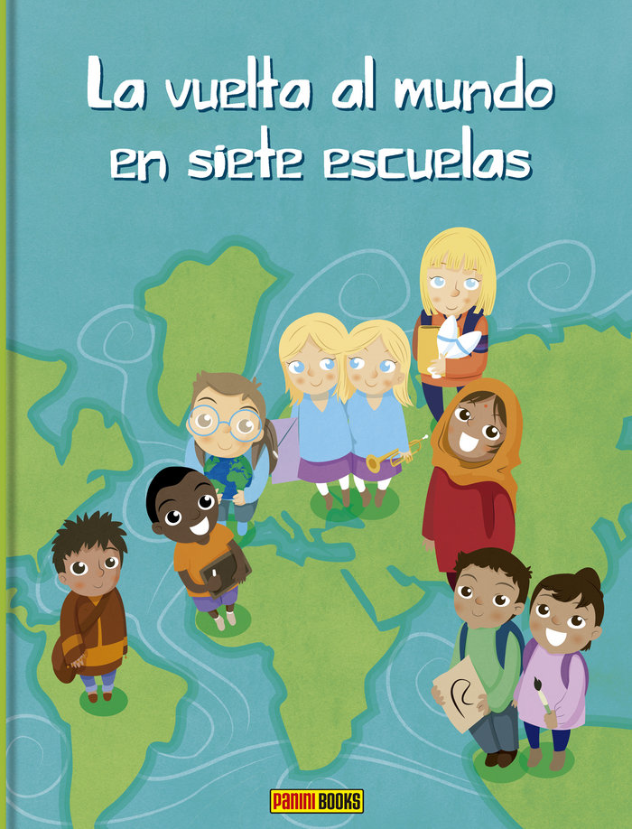 LA VUELTA AL MUNDO EN SIETE ESCUELAS, de GUIXERAS OLIVET | portada del libro