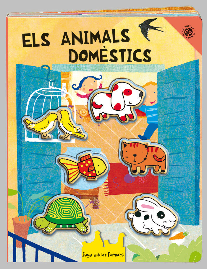 JUGA AMB LES FORMES. ANIMALS DOMÈSTICS, de Clima | portada del libro