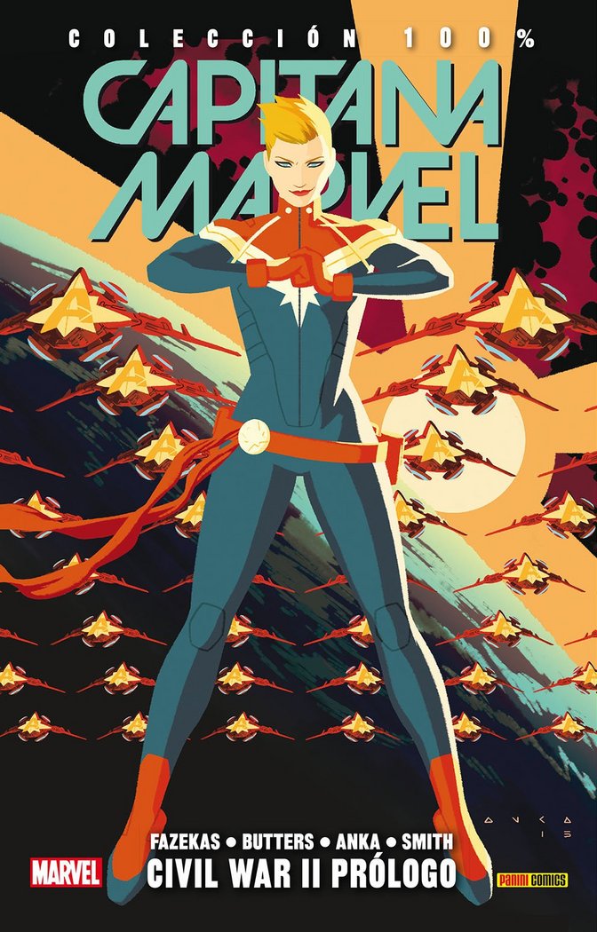 COLECCION 100% CAPITANA MARVEL 5 CIVIL WAR II PROLOGO, de AA.VV. | portada del libro