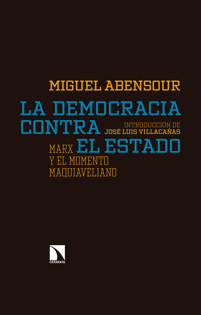 La democracia contra el Estado, de Abensour, Miguel | portada del libro