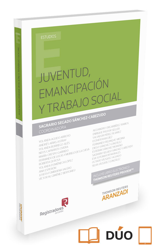 Juventud, emancipación y trabajo social -(Papel + e-book)-, de Segado Sánchez-Cabezudo, Sagrario | portada del libro