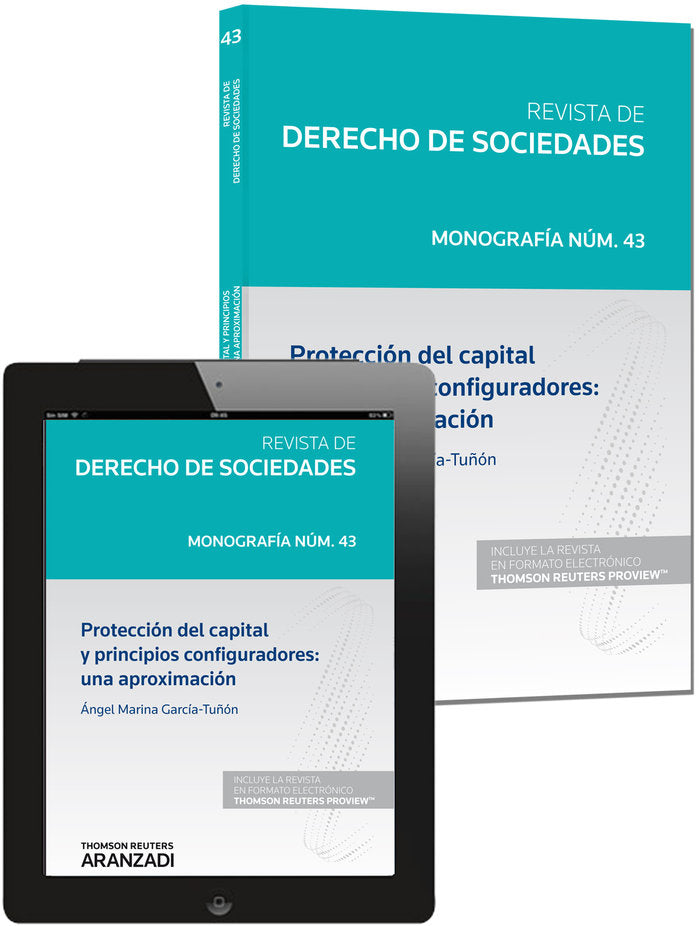 Protección del capital y principios configuradores: una aproximación (Papel + e-book), de Marina García-Tuñon | portada del l