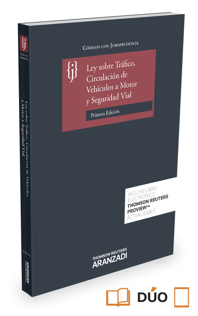 Ley sobre Tráfico, Circulación de Vehículos a Motor y Seguridad Vial (Papel + e-book), de Aranzadi, Aranzadi | portada del li
