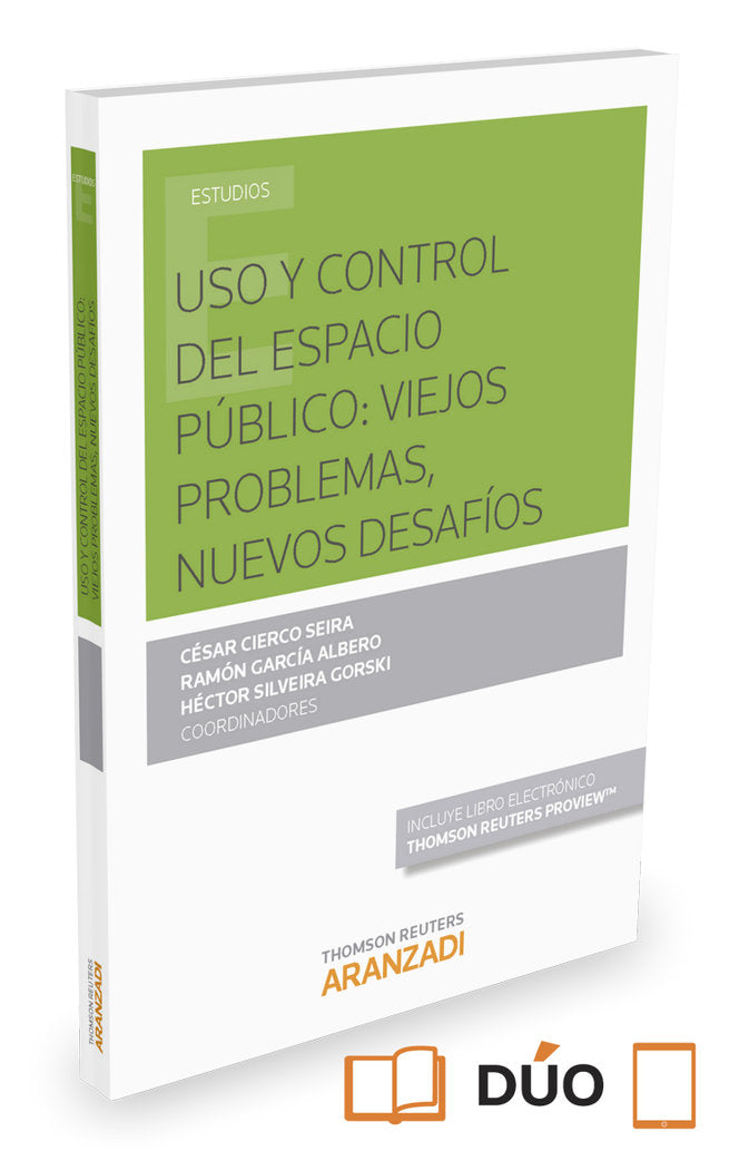 Uso y control del espacio público (Papel + e-book), de Cierco Seira, César | portada del libro