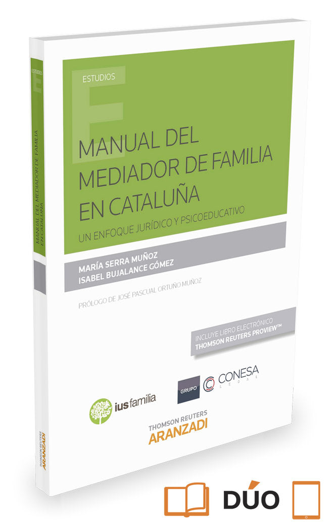 Manual del Mediador de Familia en Cataluña (Papel + e-book), de Bujalance Gómez, Isabel | portada del libro
