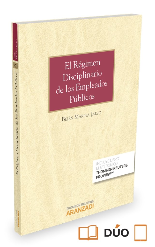 El régimen disciplinario de los Empleados Públicos (Papel + e-book), de Marina Jalvo, Belén | portada del libro
