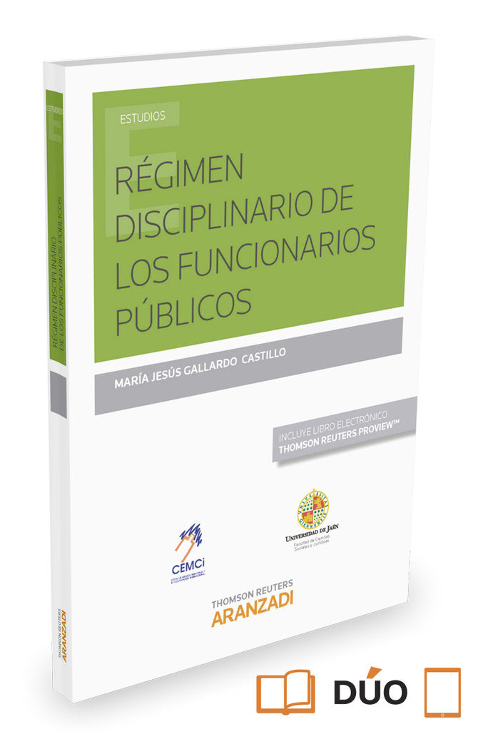 Régimen disciplinario de los Funcionarios públicos (Papel + e-book), de Gallardo Castillo, María Jesús | portada del libro