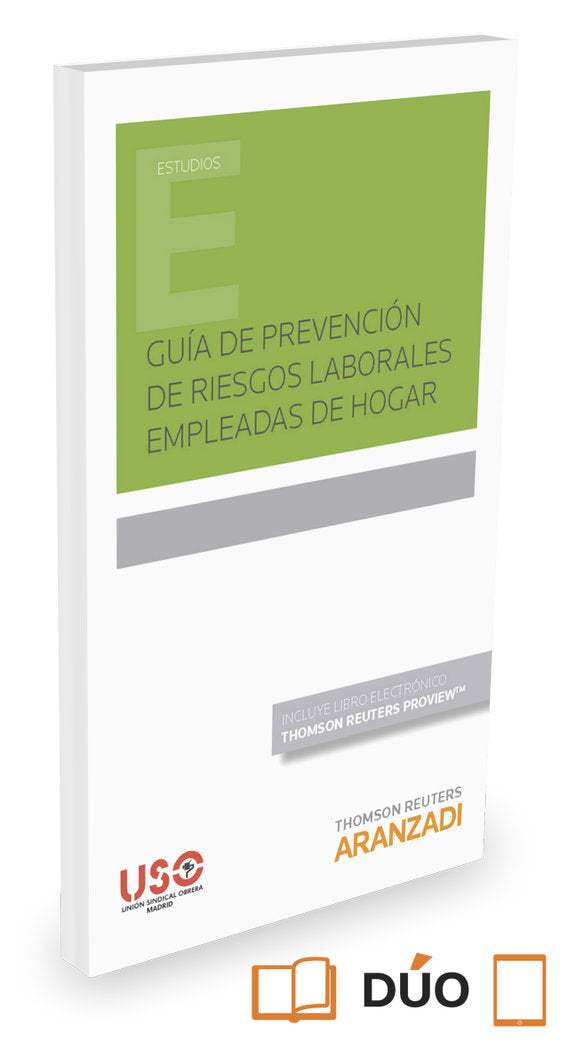 Guía de Prevención de Riesgos Laborales Empleadas de hogar (Papel + e-book), de Unión Sindical Obrera, USO | portada del libr