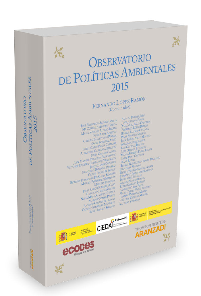 Observatorio de políticas ambientales 2015, de López Ramón, Fernando | portada del libro