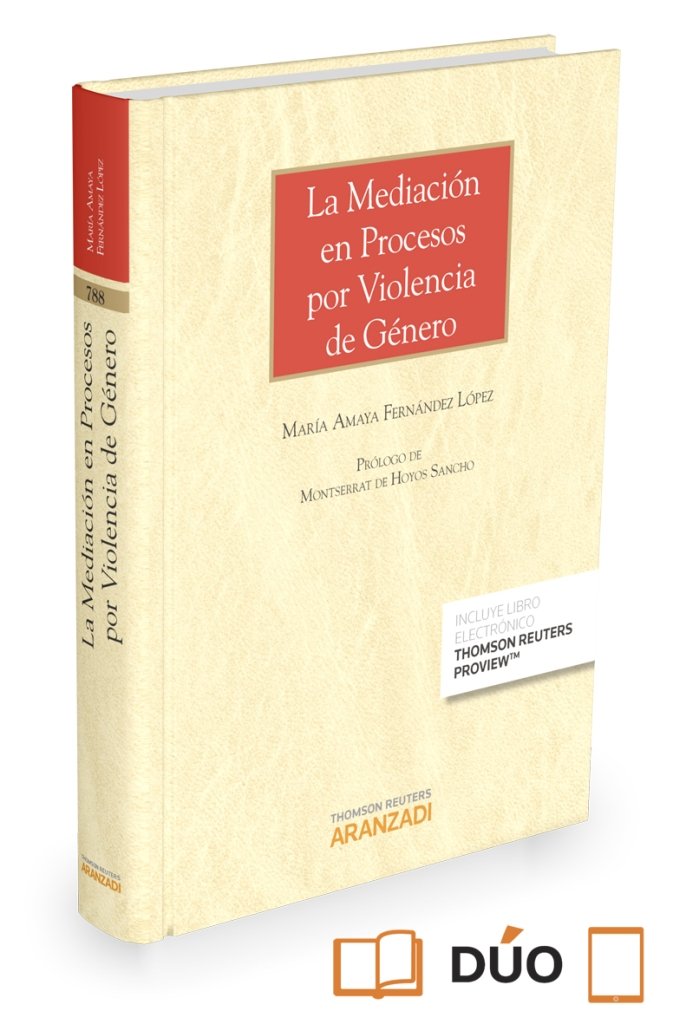 La mediación en procesos por violencia de género (Papel + e-book), de Fernández López, María Amaya | portada del libro
