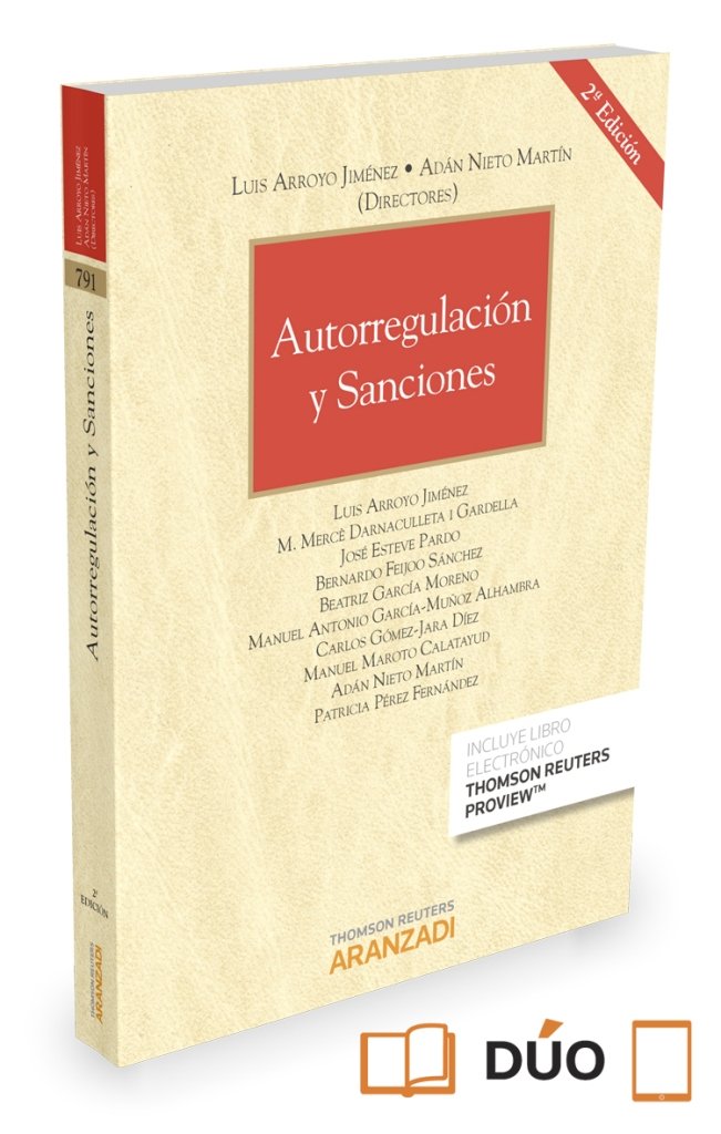 Autorregulación y sanciones (Papel + e-book), de Arroyo Jimenez , Luis | portada del libro