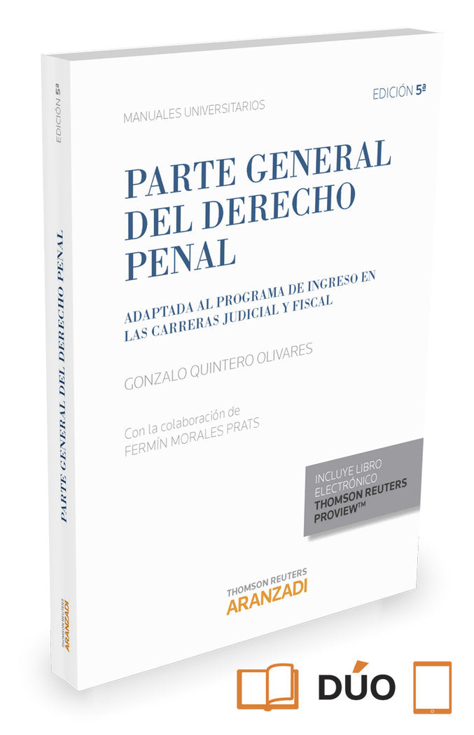 Parte General del Derecho Penal (Papel + e-book), de Morales Prats, Fermín | portada del libro